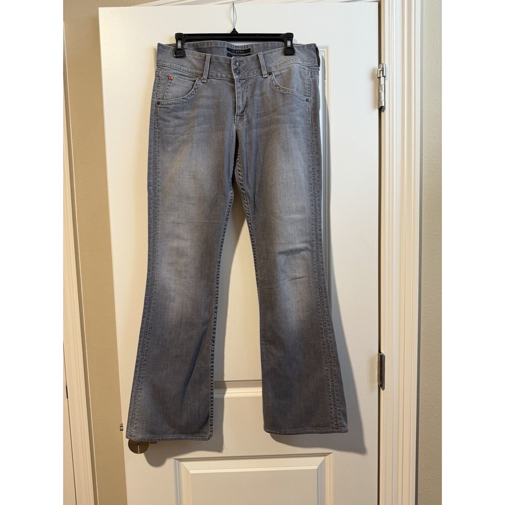 Hudson Women’s Jeans Size 30 Gray Low Rise Bootcut Flare Y2K Made USA